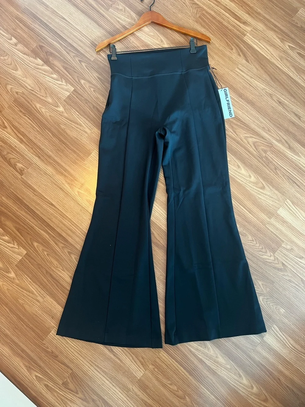 Girlfriend Collective Compressive High Rise Flare Leggings Black XL NEW
